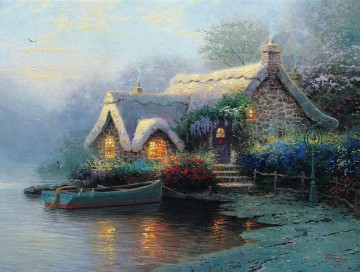 cottage Painting - Lochaven Cottage Thomas Kinkade